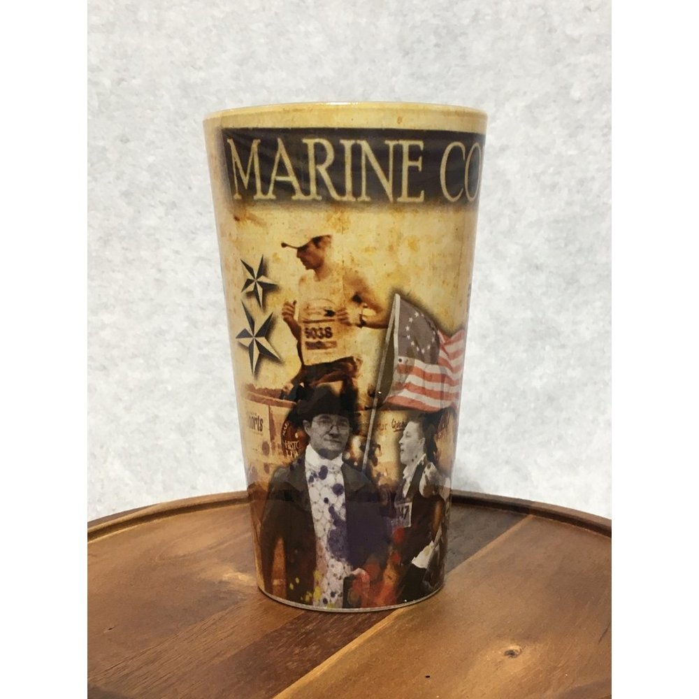 2022 Marine Corps Historic Half Marathon Pint Glass Fredericksburg VA